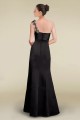 Trumpet/Mermaid One-Shoulder Long Black Bridesmaid Dresses/Wedding Party Dresses BD010468