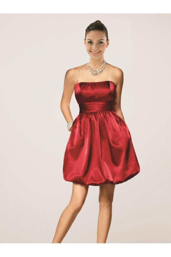 Short/Mini Strapless Red Bridesmaid Dresses/Wedding Party Dresses BD010469 Short/Mini Strapless Red Bridesmaid Dresses/Wedding Party Dresses BD010469