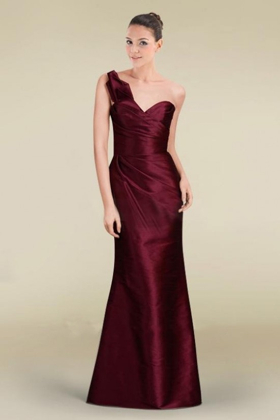 Trumpet/Mermaid One-Shoulder Floor-Length Bridesmaid Dresses/Wedding Party Dresses BD010472 Trumpet/Mermaid One-Shoulder Floor-Length Bridesmaid Dresses/Wedding Party Dresses BD010472