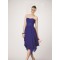A-Line Strapless Short Chiffon Bridesmaid Dresses/Wedding Party Dresses BD010474