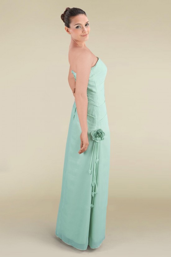 Sheath Strapless Floor-Length Bridesmaid Dresses/Wedding Party Dresses BD010475