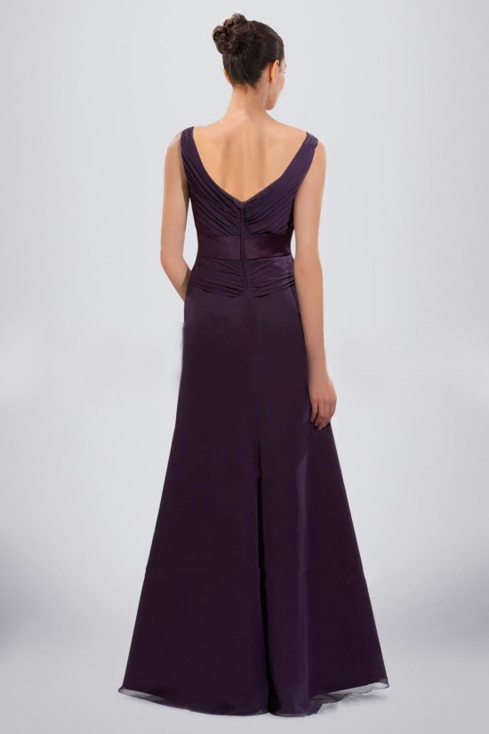 A-Line V-Neck Floor-Length Purple Chiffon Bridesmaid Dresses/Wedding Party Dresses BD010485 A-Line V-Neck Floor-Length Purple Chiffon Bridesmaid Dresses/Wedding Party Dresses BD010485