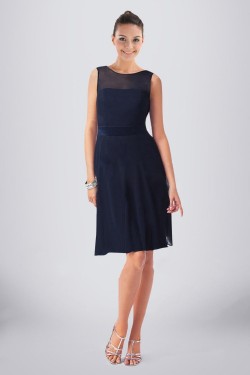 A-Line Short Chiffon Knee-Length Bridesmaid Dresses/Wedding Party Dresses BD010486