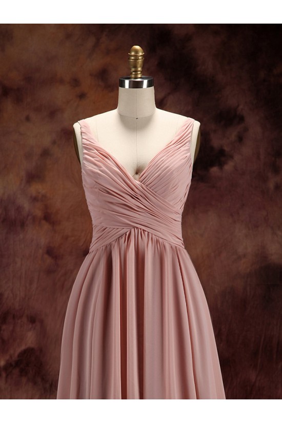 A-Line V-Neck Floor-Length Chiffon Bridesmaid Dresses/Wedding Party Dresses BD010487 A-Line V-Neck Floor-Length Chiffon Bridesmaid Dresses/Wedding Party Dresses BD010487