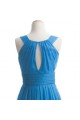 A-Line Short Blue Chiffon Bridesmaid Dresses/Wedding Party Dresses BD010488