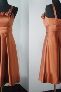A-Line Spaghetti Strap Short Bridesmaid Dresses/Wedding Party Dresses BD010490