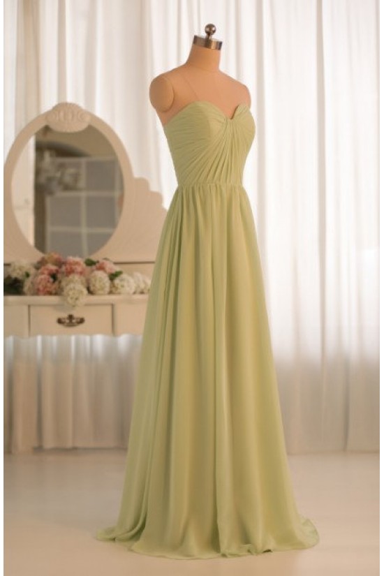 A-Line Sweetheart Long Chiffon Bridesmaid Dresses/Evening Dresses BD010494 A-Line Sweetheart Long Chiffon Bridesmaid Dresses/Evening Dresses BD010494