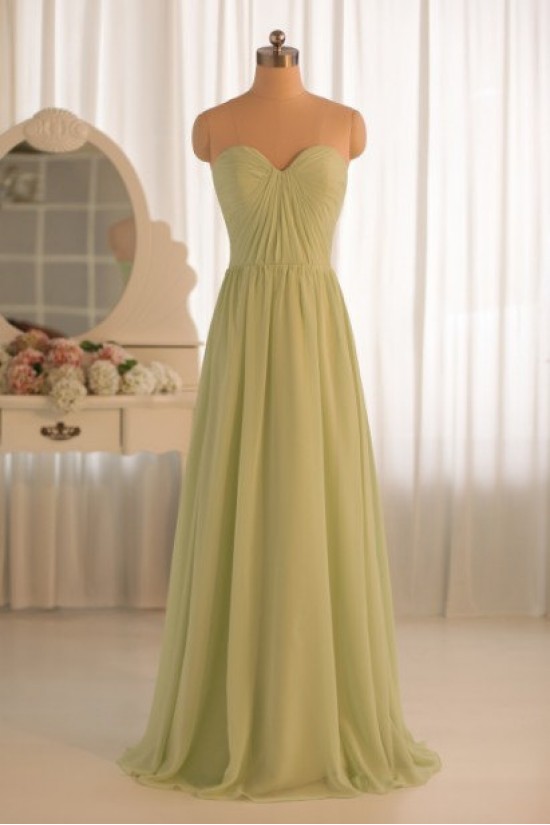 A-Line Sweetheart Long Chiffon Bridesmaid Dresses/Evening Dresses BD010494 A-Line Sweetheart Long Chiffon Bridesmaid Dresses/Evening Dresses BD010494