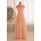 A-Line Strapless Floor-Length Chiffon Bridesmaid Dresses/Wedding Party Dresses BD010495
