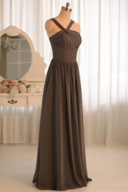 A-Line Floor-Length Chiffon Bridesmaid Dresses/Evening Dresses BD010496