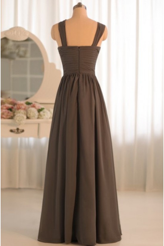 A-Line Floor-Length Chiffon Bridesmaid Dresses/Evening Dresses BD010496 A-Line Floor-Length Chiffon Bridesmaid Dresses/Evening Dresses BD010496