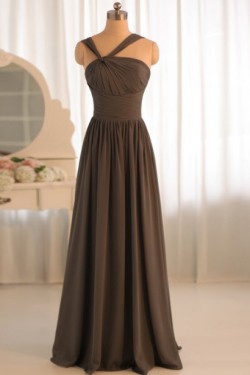 A-Line Floor-Length Chiffon Bridesmaid Dresses/Evening Dresses BD010496