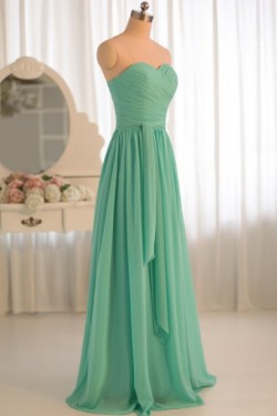 A-Line Sweetheart Chiffon Floor-Length Bridesmaid Dresses/Wedding Party Dresses BD010498