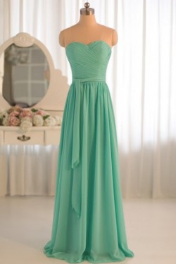A-Line Sweetheart Chiffon Floor-Length Bridesmaid Dresses/Wedding Party Dresses BD010498