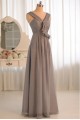 A-Line Grey Chiffon Floor-Length Bridesmaid Dresses/Wedding Party Dresses BD010500 A-Line Grey Chiffon Floor-Length Bridesmaid Dresses/Wedding Party Dresses BD010500