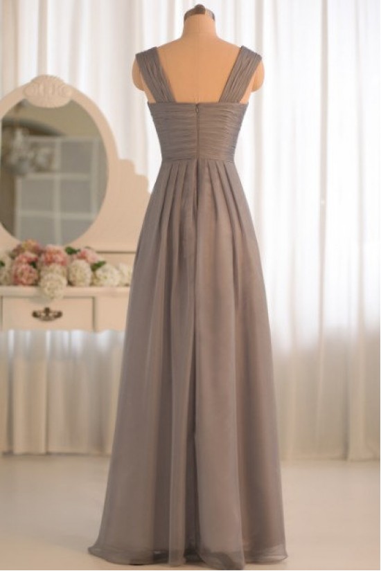 A-Line Grey Chiffon Floor-Length Bridesmaid Dresses/Wedding Party Dresses BD010500 A-Line Grey Chiffon Floor-Length Bridesmaid Dresses/Wedding Party Dresses BD010500