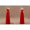 A-Line One-Shoulder Long Red Chiffon Bridesmaid Dresses/Evening Dresses BD010505