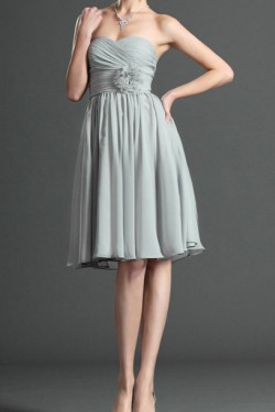 A-Line Sweetheart Short Chiffon Bridesmaid Dresses/Evening Dresses BD010507