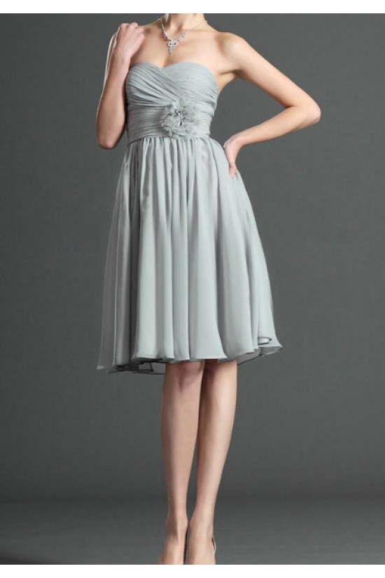A-Line Sweetheart Short Chiffon Bridesmaid Dresses/Evening Dresses BD010507 A-Line Sweetheart Short Chiffon Bridesmaid Dresses/Evening Dresses BD010507