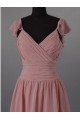 A-Line Short Pink Chiffon Bridesmaid Dresses/Evening Dresses BD010508