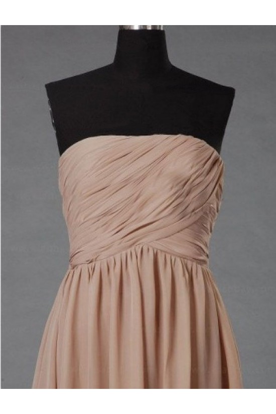 A-Line Strapless Short Chiffon Bridesmaid Dresses/Evening Dresses BD010509 A-Line Strapless Short Chiffon Bridesmaid Dresses/Evening Dresses BD010509