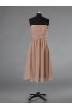 A-Line Strapless Short Chiffon Bridesmaid Dresses/Evening Dresses BD010509