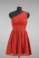A-Line One-Shoulder Short Chiffon Bridesmaid Dresses/Evening Dresses BD010510 A-Line One-Shoulder Short Chiffon Bridesmaid Dresses/Evening Dresses BD010510