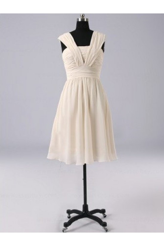 A-Line Short Chiffon Bridesmaid Dresses/Evening Dresses BD010512 A-Line Short Chiffon Bridesmaid Dresses/Evening Dresses BD010512