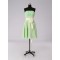 A-Line Strapless Green Short Chiffon Bridesmaid Dresses/Evening Dresses BD010513