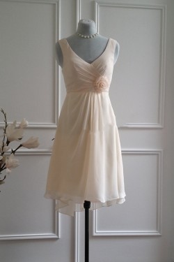 A-Line Short Chiffon Bridesmaid Dresses/Evening Dresses BD010517