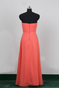 A-Line Sweetheart Long Chiffon Bridesmaid Dresses/Evening Dresses BD010518