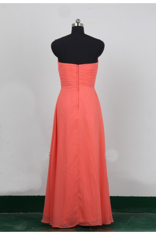 A-Line Sweetheart Long Chiffon Bridesmaid Dresses/Evening Dresses BD010518 A-Line Sweetheart Long Chiffon Bridesmaid Dresses/Evening Dresses BD010518