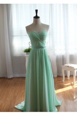 A-Line Sweetheart Long Chiffon Bridesmaid Dresses/Evening Dresses BD010523