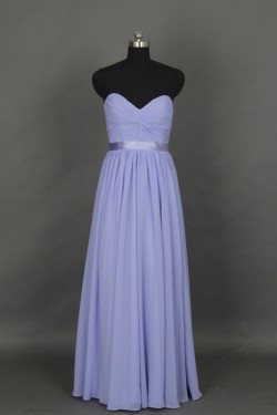A-Line Sweetheart Long Chiffon Bridesmaid Dresses/Evening Dresses BD010524