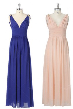 A-Line Long Chiffon Bridesmaid Dresses/Evening Dresses BD010528