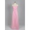 A-Line Long Pink Chiffon Bridesmaid Dresses/Evening Dresses BD010531