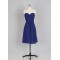 Empire Sweetheart Short Blue Chiffon Bridesmaid Dresses/Evening Dresses BD010537