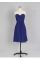 Empire Sweetheart Short Blue Chiffon Bridesmaid Dresses/Evening Dresses BD010537