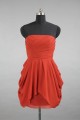 A-Line Strapless Short Chiffon Bridesmaid Dresses/Evening Dresses BD010539 A-Line Strapless Short Chiffon Bridesmaid Dresses/Evening Dresses BD010539