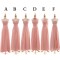 A-Line Long Pink Chiffon Bridesmaid Dresses/Evening Dresses BD010542