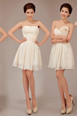 A-Line Short Chiffon Bridesmaid Dresses/Evening Dresses BD010543