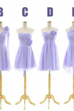 A-Line Short Chiffon Bridesmaid Dresses/Evening Dresses BD010543