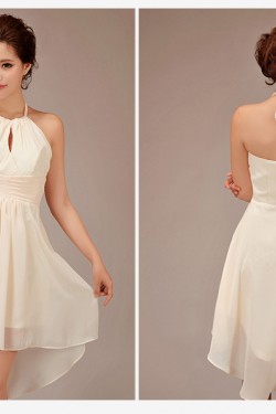 A-Line High Low Chiffon Bridesmaid Dresses/Evening Dresses BD010544