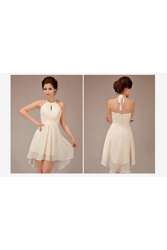 A-Line High Low Chiffon Bridesmaid Dresses/Evening Dresses BD010544