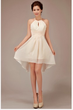 A-Line High Low Chiffon Bridesmaid Dresses/Evening Dresses BD010544