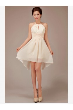A-Line High Low Chiffon Bridesmaid Dresses/Evening Dresses BD010544
