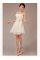 A-Line Strapless Short Chiffon Bridesmaid Dresses/Evening Dresses BD010545