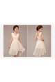 High Low V-Neck Short Chiffon Bridesmaid Dresses/Evening Dresses BD010549