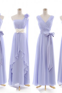 A-Line Long Chiffon Bridesmaid Dresses/Evening Dresses BD010550