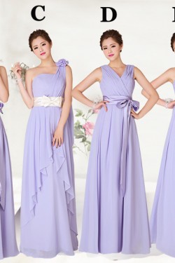A-Line Long Chiffon Bridesmaid Dresses/Evening Dresses BD010550